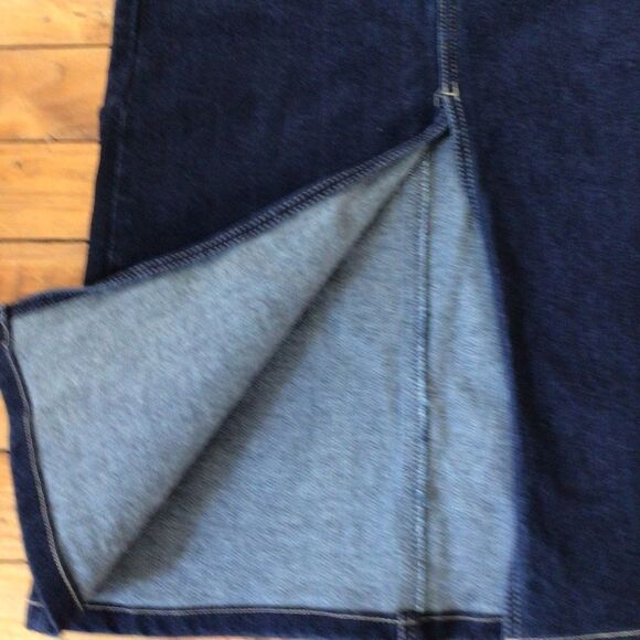 PARASUCO jeans denim long skirt western country dancing pockets splited  size 2 - Picture 3 of 11